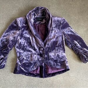 Purple Velvet Women's blazer